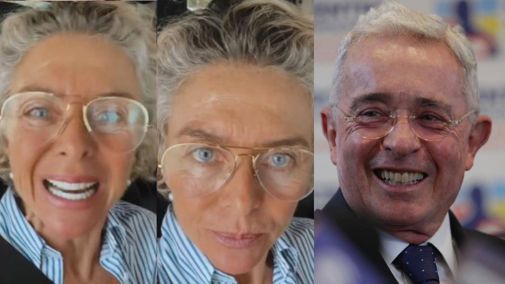 Margarita Rosa de Francisco y Álvaro Uribe.