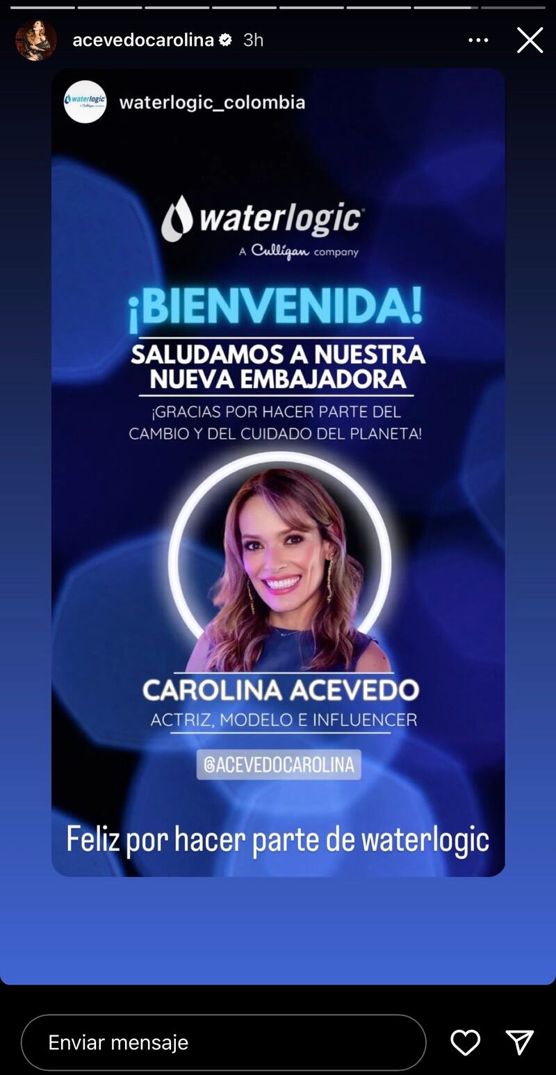 Carolina Acevedo de MasterChef Celebrity se convirtió en embajadora de famosa marca