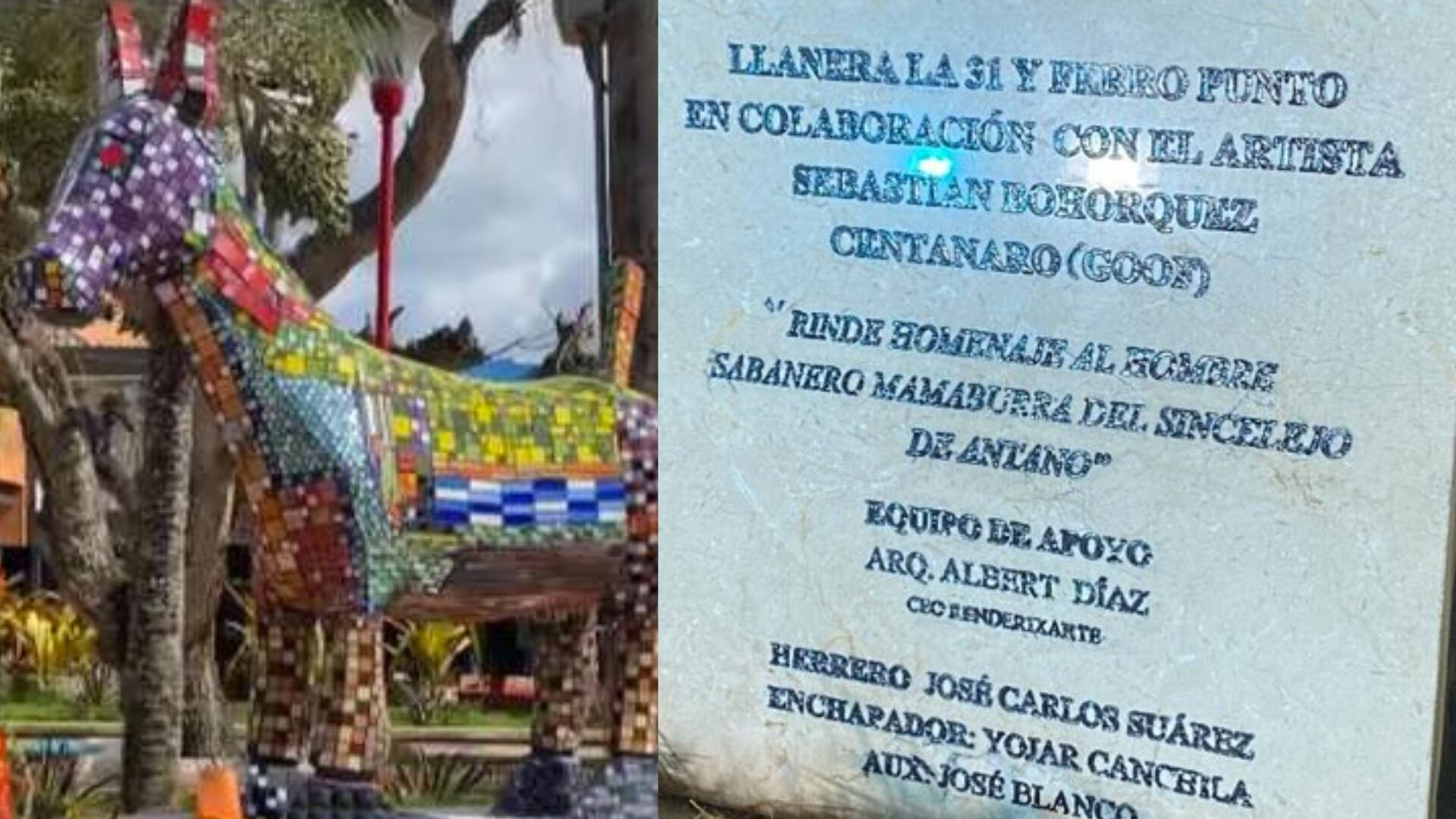 Escultura de una burra generó controversia en Sincelejo