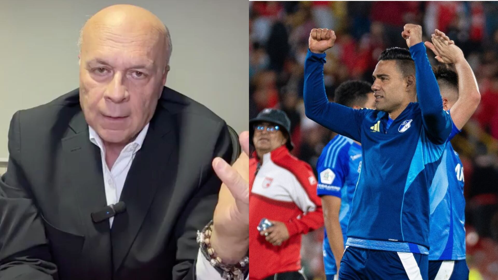 Carlos Antonio Vélez y Radamel Falcao - Fotos: Redes sociales