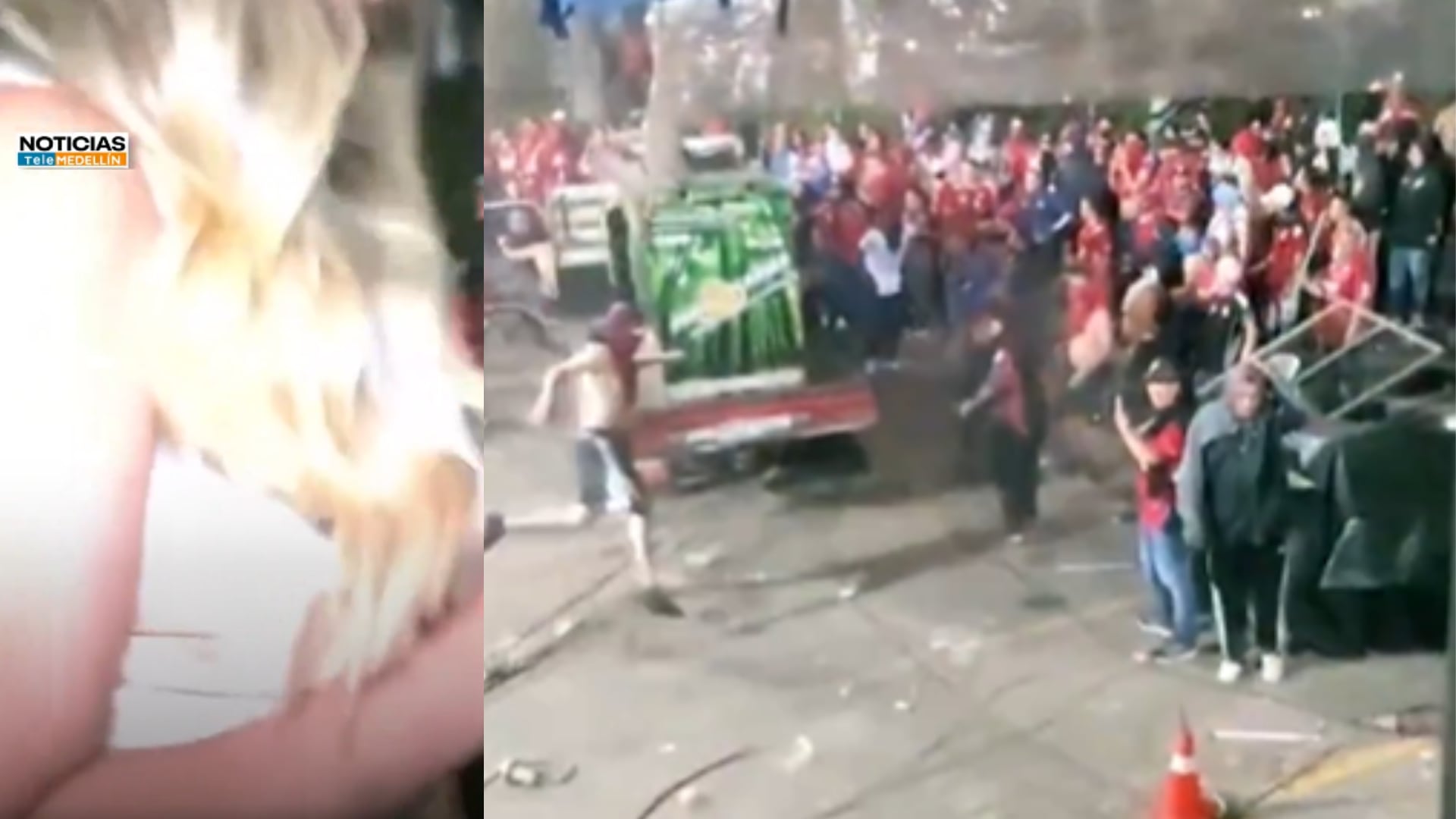 Periodista de Telemedellín atacada tras final del DIM y Nacional en el Atanasio