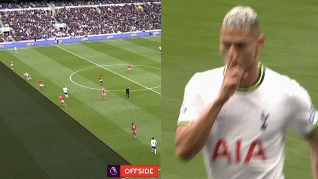 Richarlison y su polémico festejo por un gol anulado