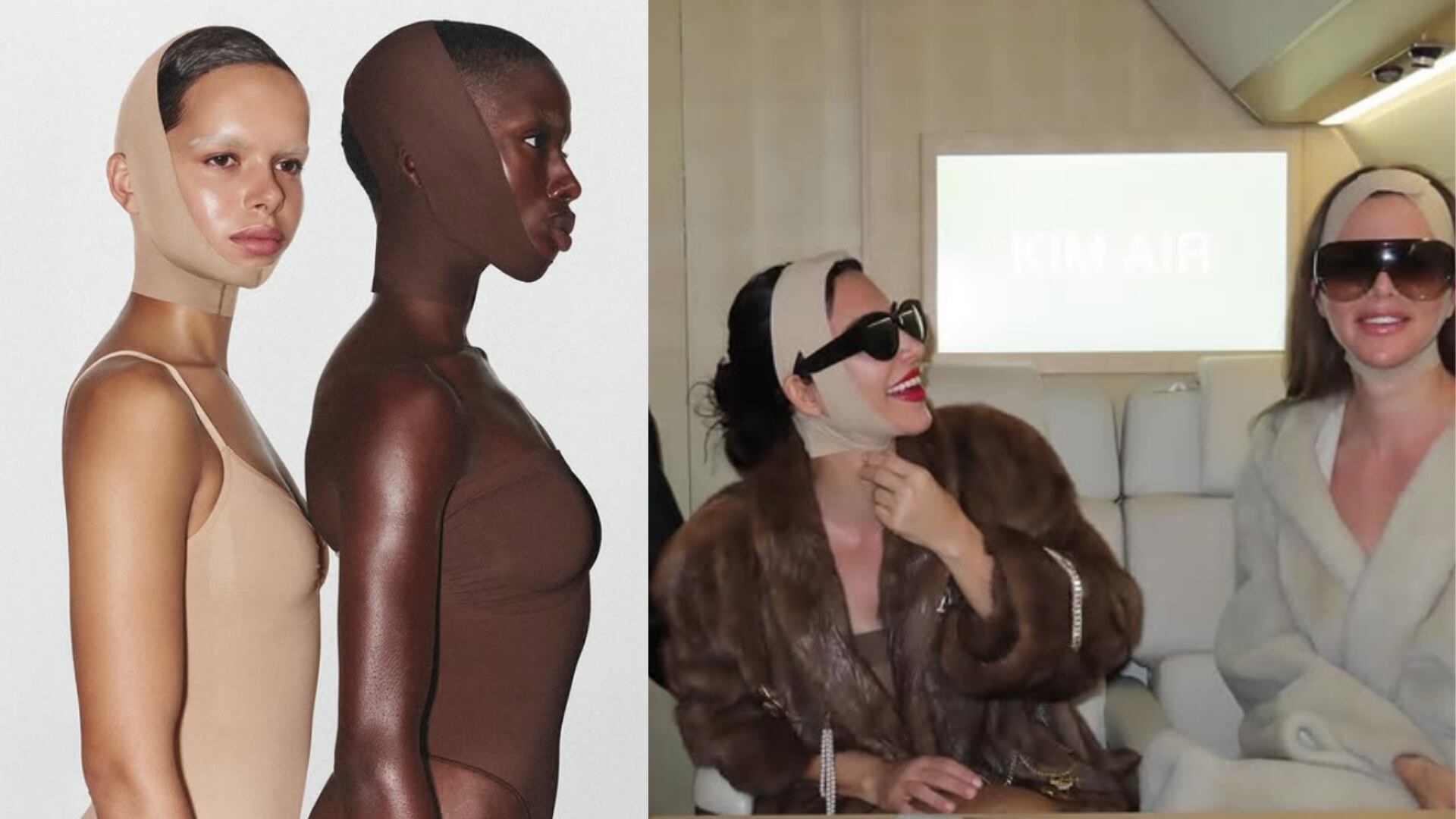 Kim Kardashian y sus fajas para el rostro