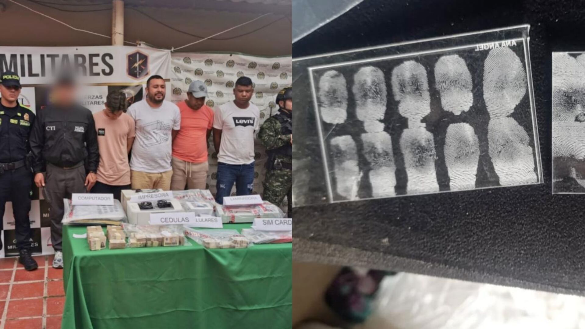 Fiscalía desarticuló banda delincuencial que suplantaba huellas decadactilares.