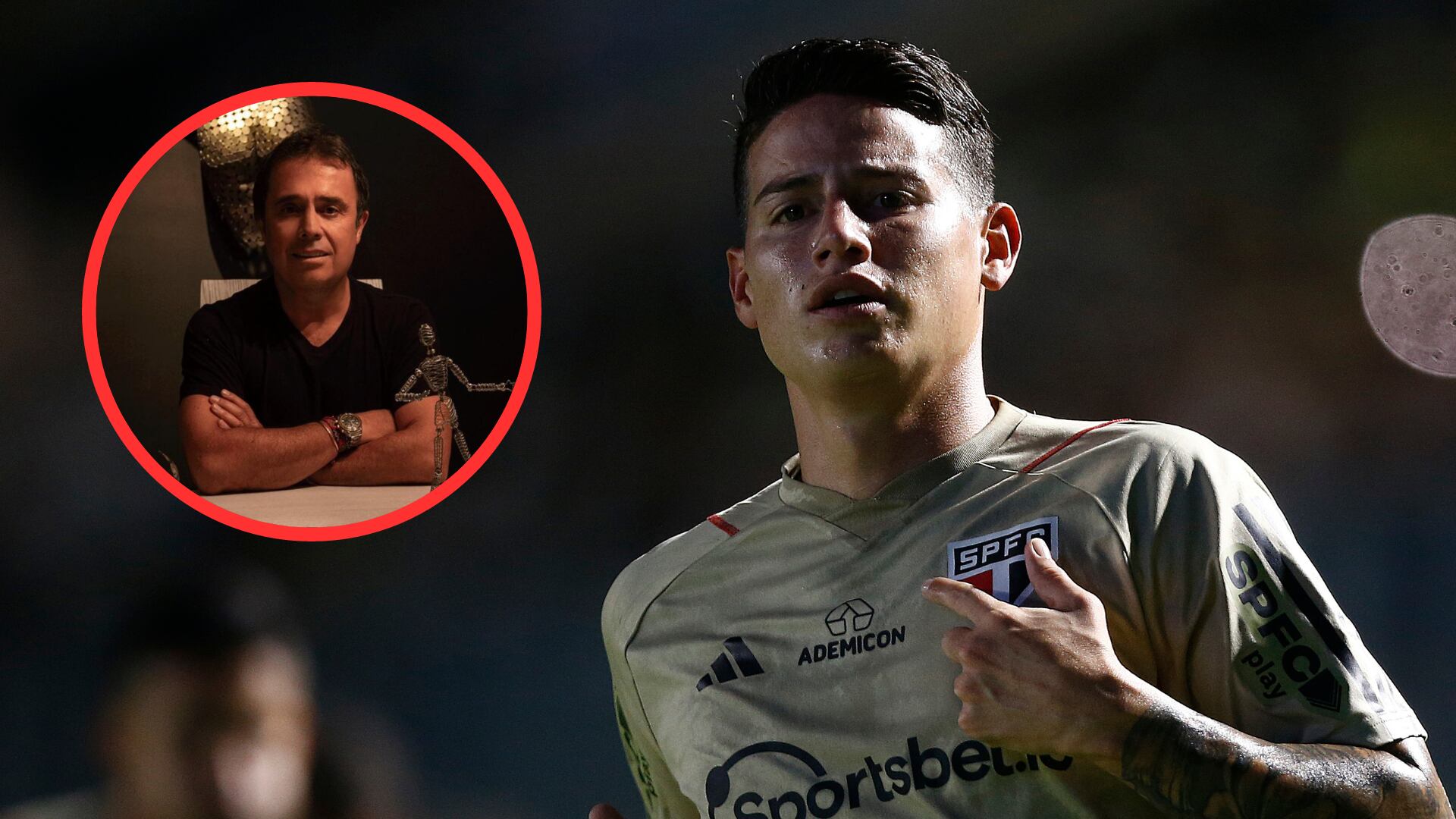 César Augusto Londoño criticó a James Rodríguez por no rendir tanto en São Paulo como en la selección Colombia