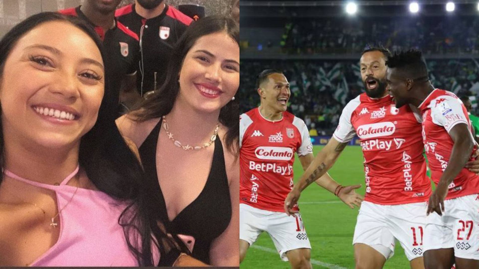 Habló la modelo web con de la polémica foto con jugadores de Santa Fe.