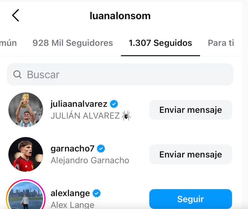Instagram de Luana Alonso