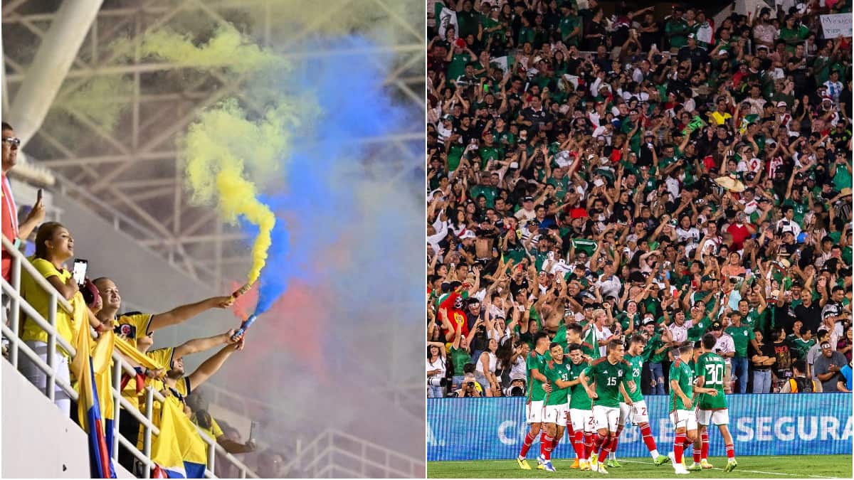 Colombia vs México se puede suspender por culpa de los hinchas