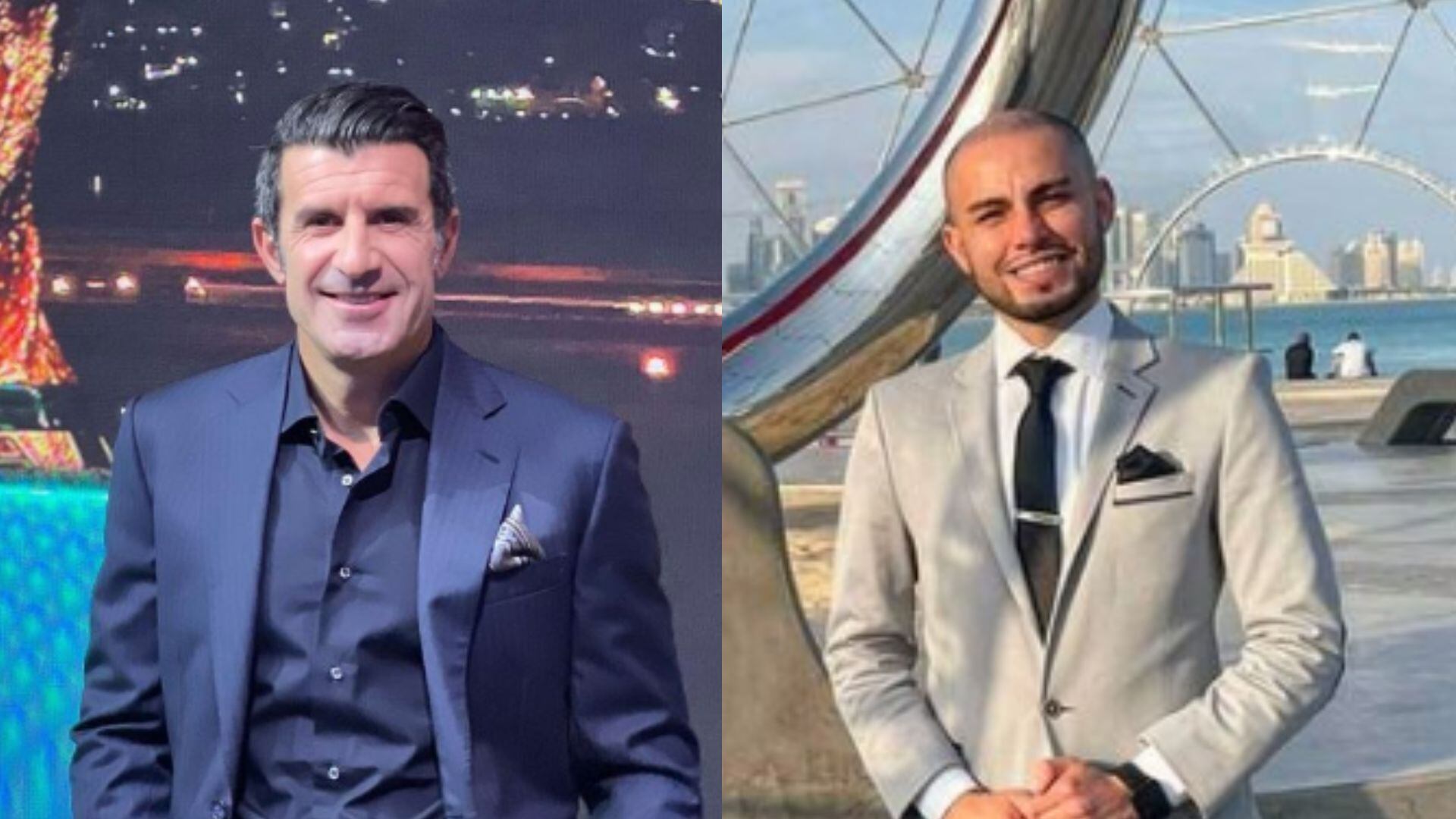 Luis Figo y su cruce en Twitter con el periodista colombiano Samuel Vargas.