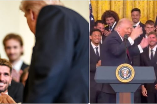 “Ningún feo”, Trump hizo sonrojar a De Paul por el piropo que le echó
