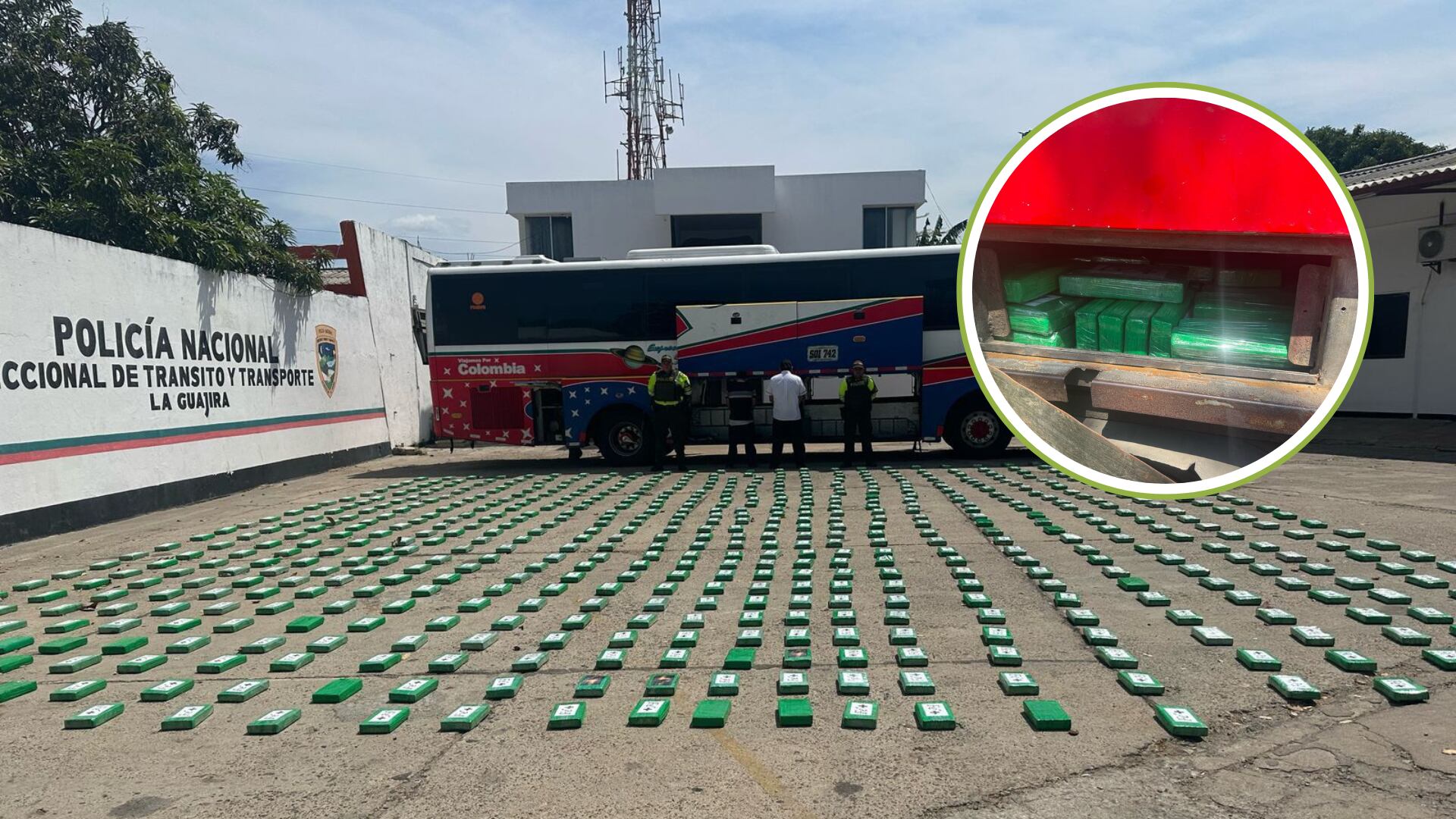 ¿Al Junior todo le sale mal? La Policía encontró un bus marcado con el escudo del equipo con más de 600 kg de coca