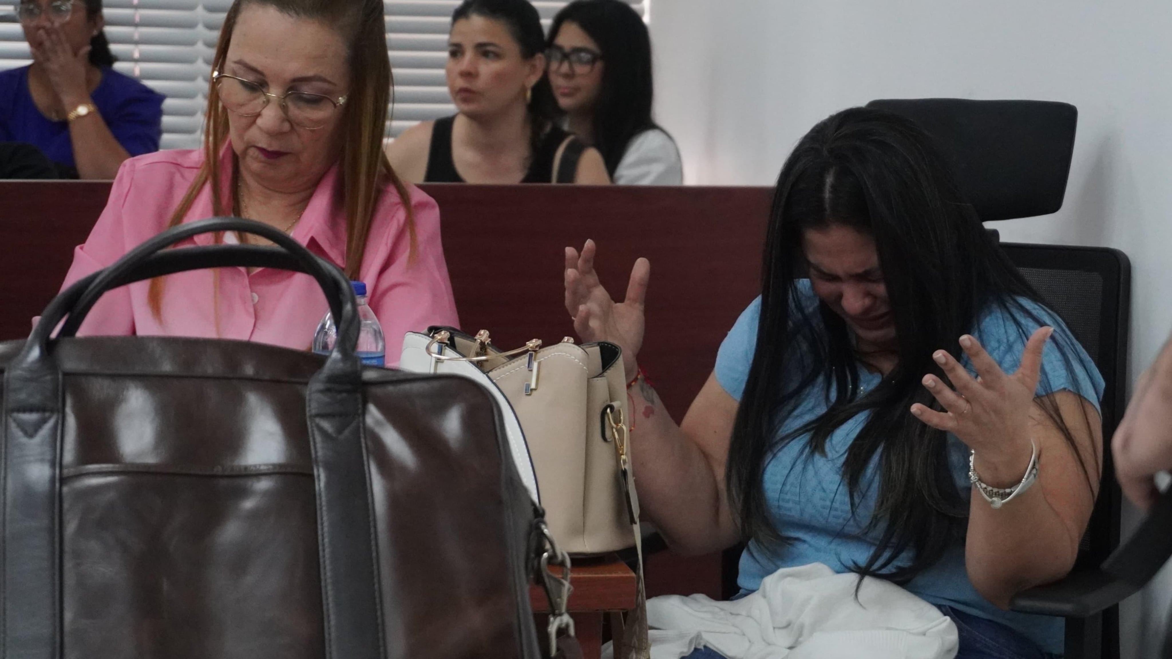 Foto de Dayana Jassir durante su audiencia de absolución.
