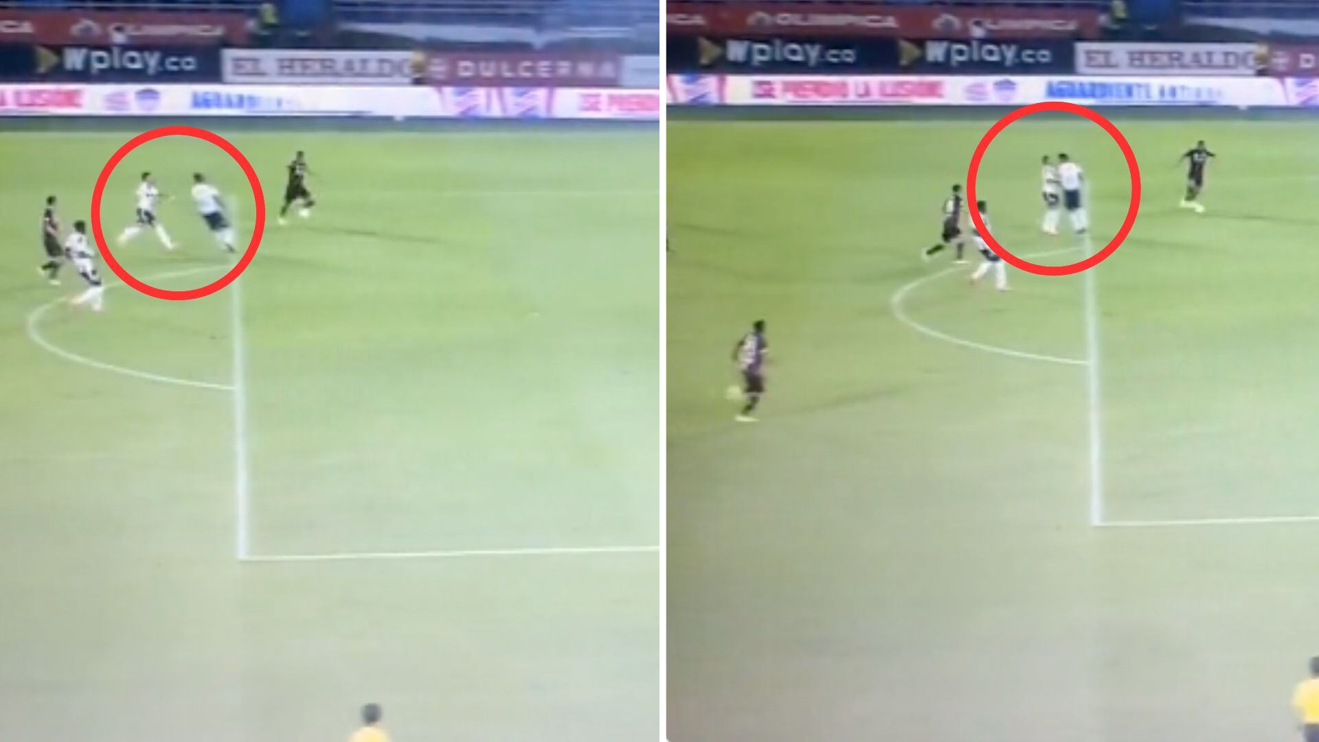 Iván Scarpetta se dejó engañar por el sonido de un pito en la tribuna y casi le regala un gol al Pereira.