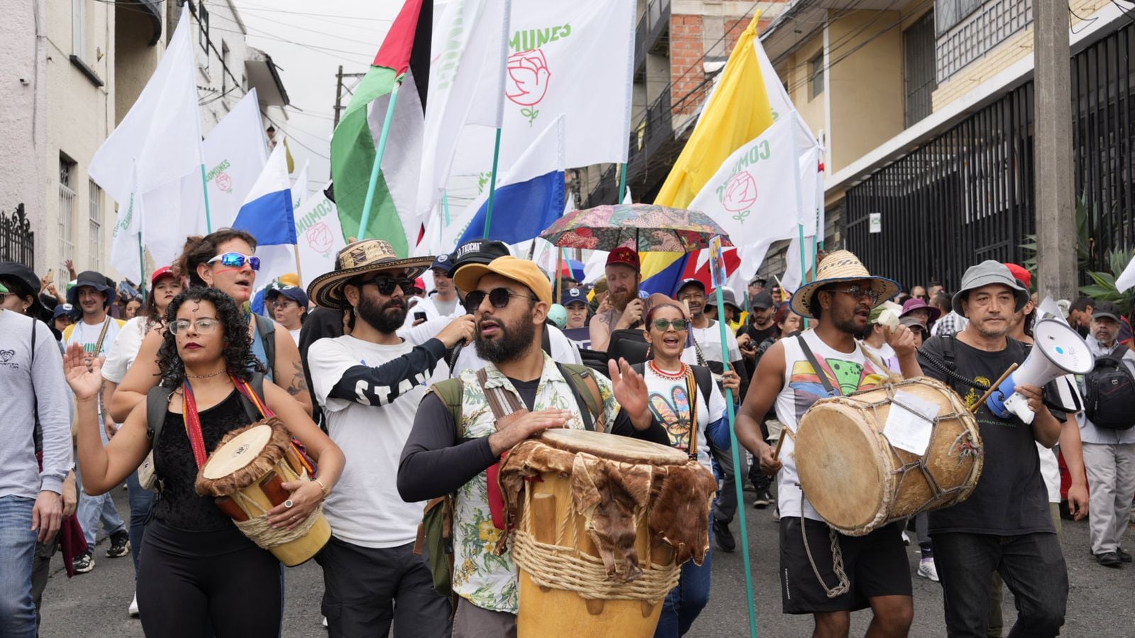 Marcha Día del Trabajo en Medellín