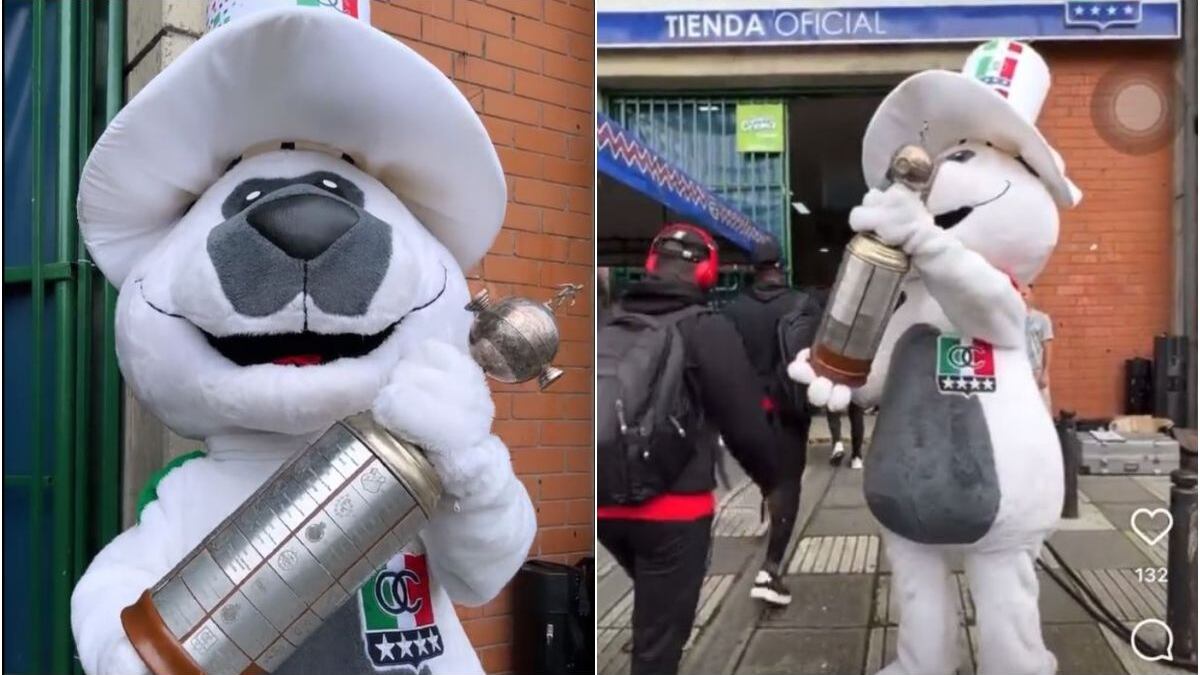 Mascota de Once Caldas les pasa la Libertadores por la cara a jugadores de Pereira