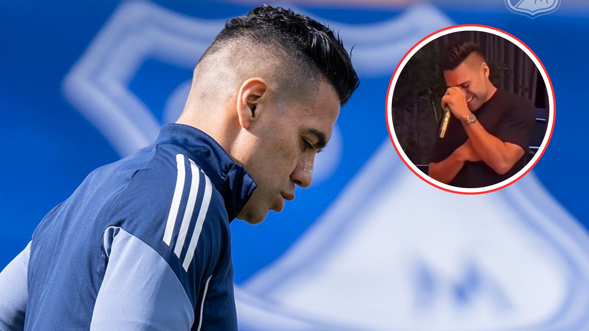 Falcao, al borde de las lágrimas en su cumpleaños, donde asistieron sus amigos de Millonarios