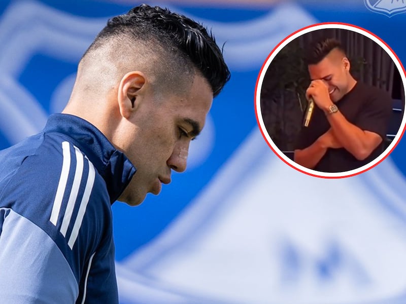 Falcao, al borde de las lágrimas en su cumpleaños, donde asistieron sus amigos de Millonarios