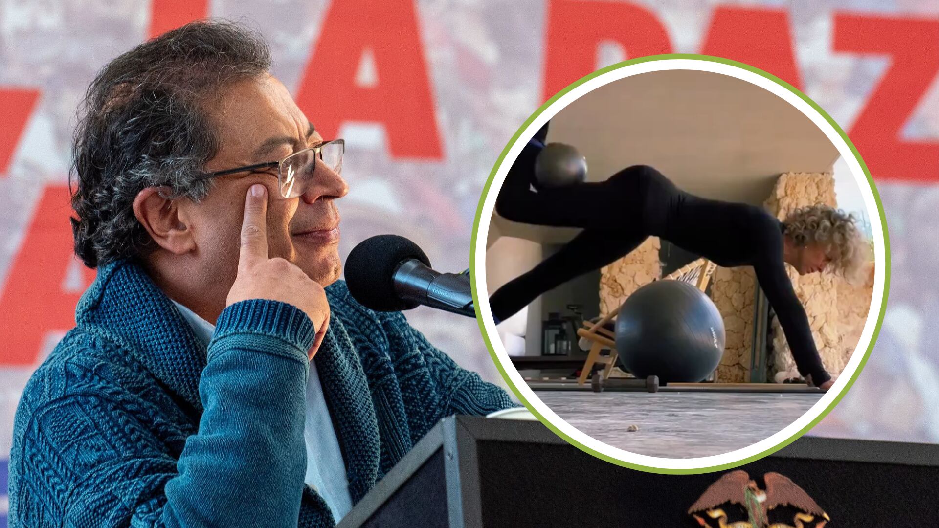 Petro se resistió a la rutina de ejercicio de Margarita Rosa de Francisco y la llenó de elogios