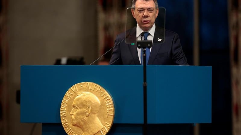 Video discurso Juan Manuel Santos en el Nobel de paz