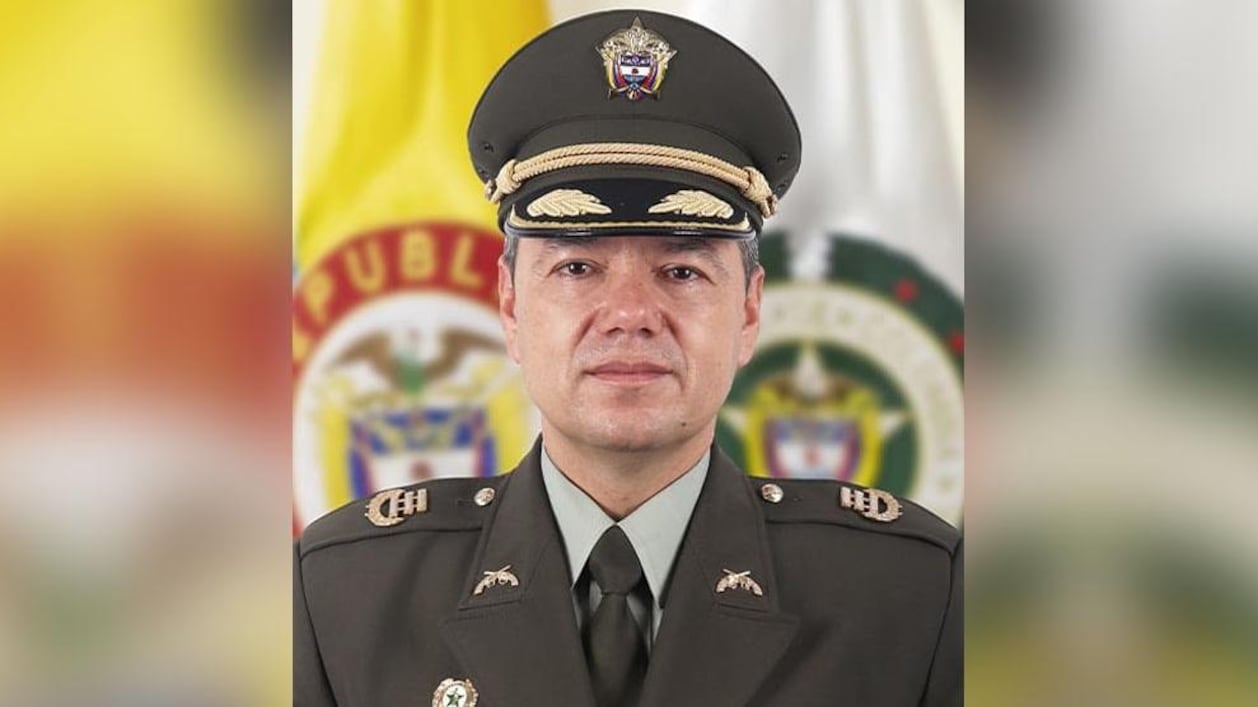Foto del general Edwin Urrego Pedraza, acusado por Petro de ponerle drogas en su vehículo.