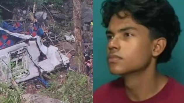 Foto de David Rua quien ha sido llamado el “niño ángel” tras ayudar en rescate de sus amigos en accidente de bus en Antioquia.
