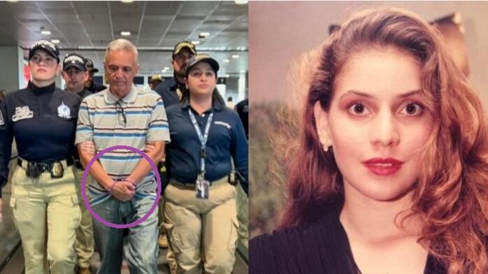 Con esposas púrpura fue entregado Jaime Saade, asesino de Nancy Mestre.