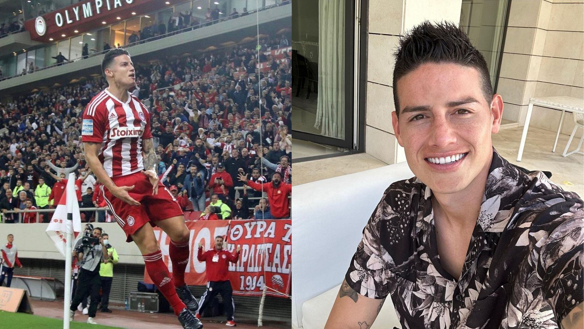 James Rodríguez apareció en redes sociales, luego de su salida del Olympiacos.
