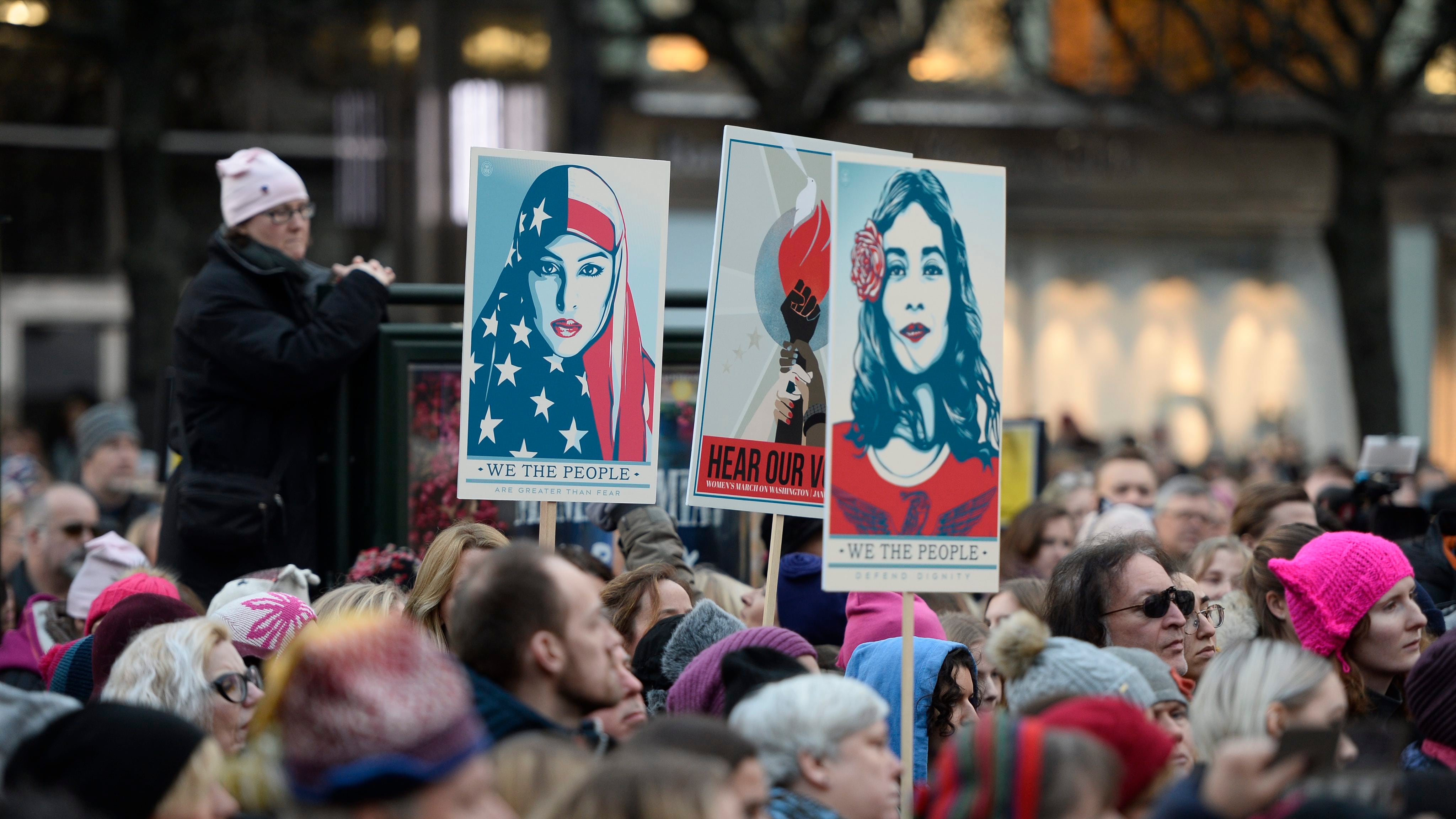 Donald Trump Marcha de Mujeres