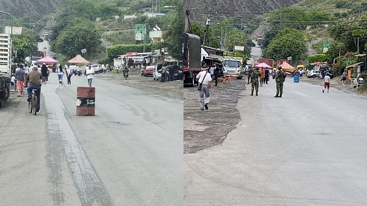 A esta hora se presenta bloqueo por parte de manifestantes porque la delegación del Gobierno Nacional no ha llegado al punto pactado