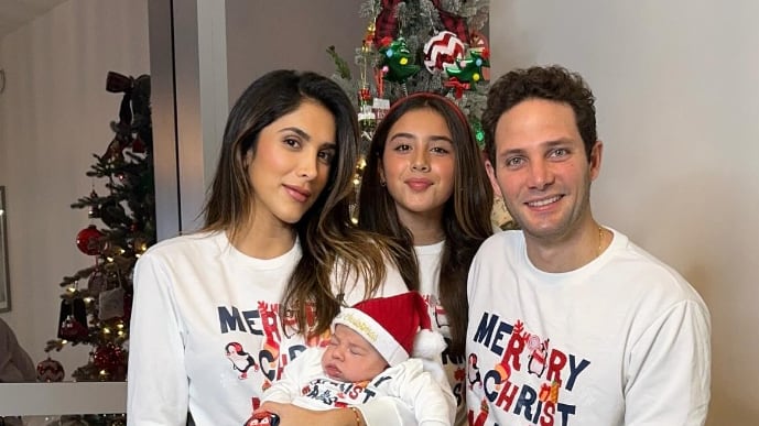 Lorenzo, hijo de Daniela Ospina y Gabriel Coronel, enterneció las redes con video de sus primeras risitas
