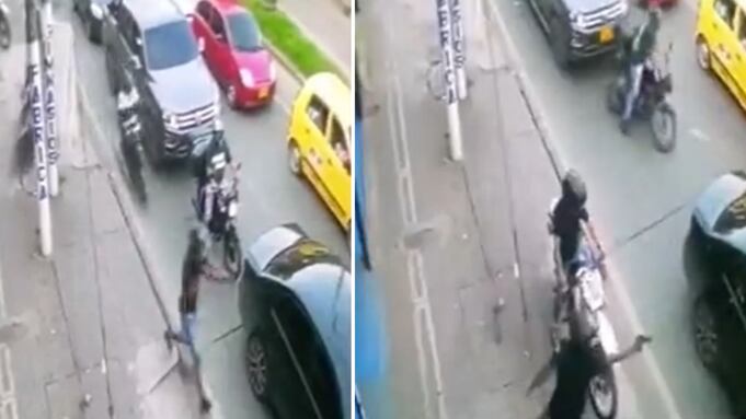 Ataque sicarial en plena vía de Cali