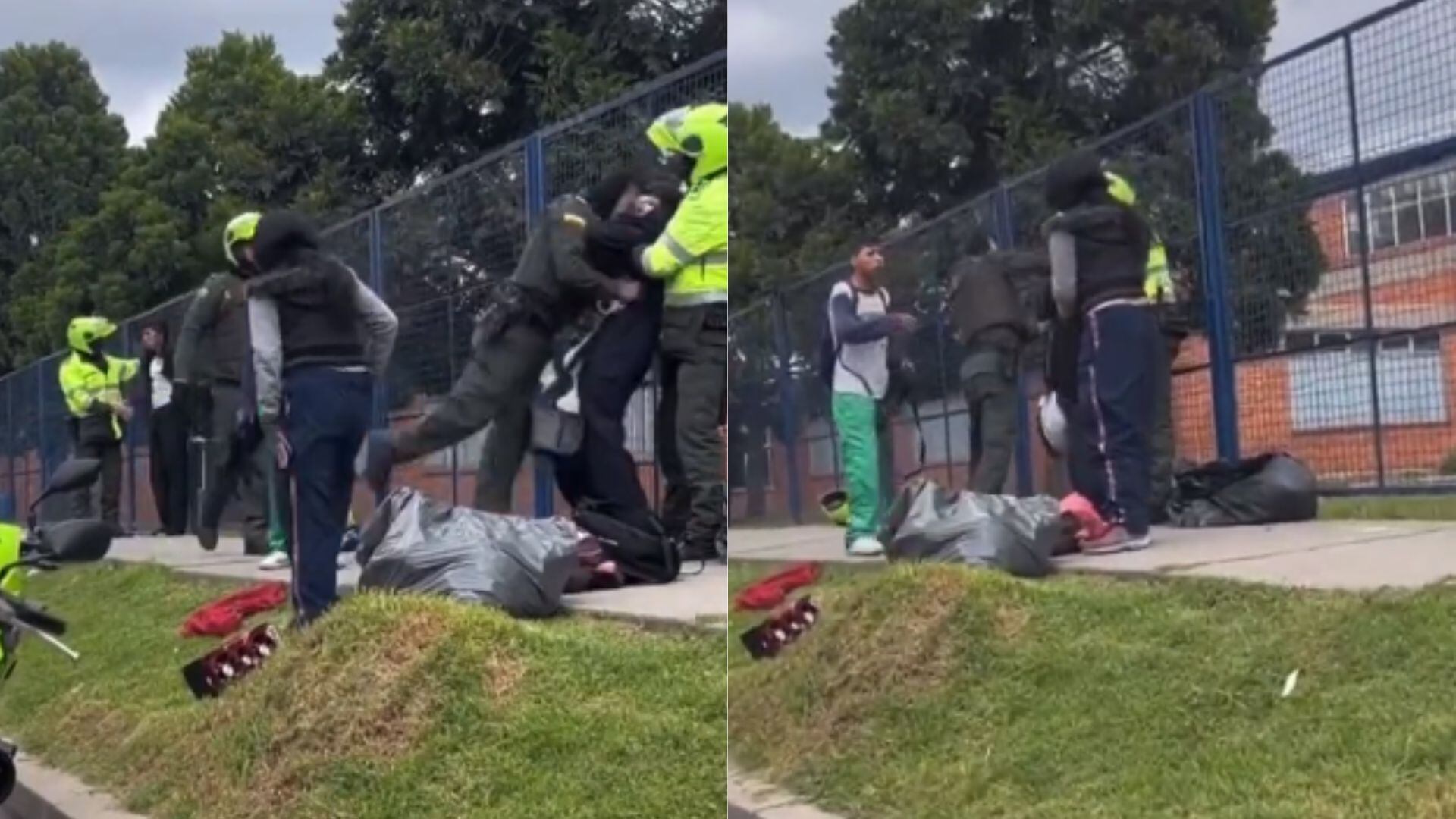 Captura de pantalla video compartido en Twitter: @Mugreras