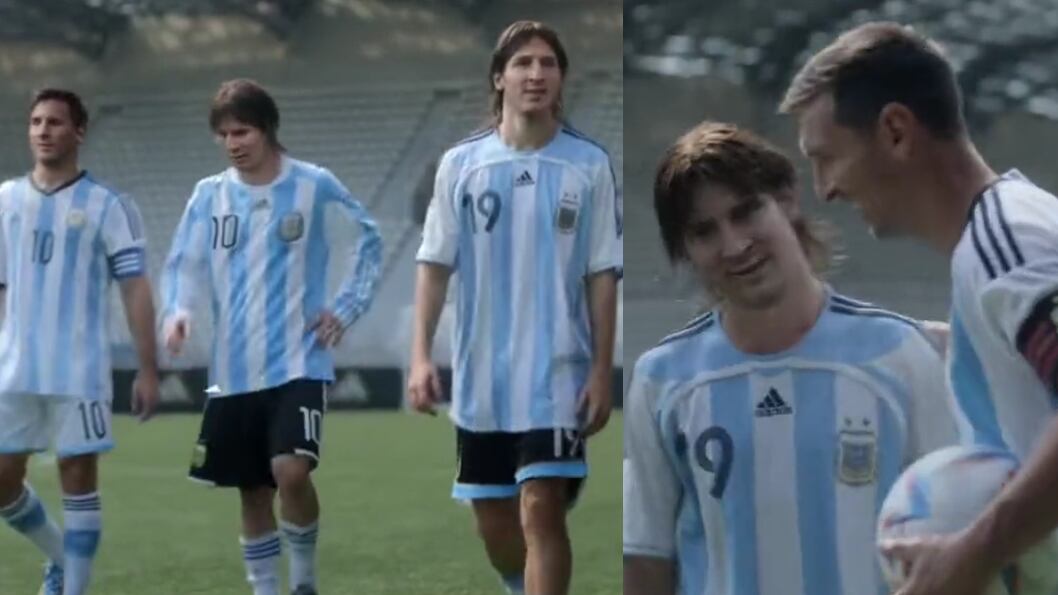 Messiverso en el comercial de Adidas