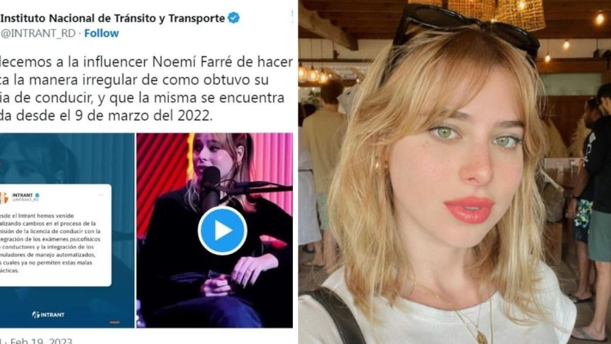 La influencer española radicada en República Dominicana, Noemí Farré, reveló que la licencia de conducir le fue otorgada por su belleza