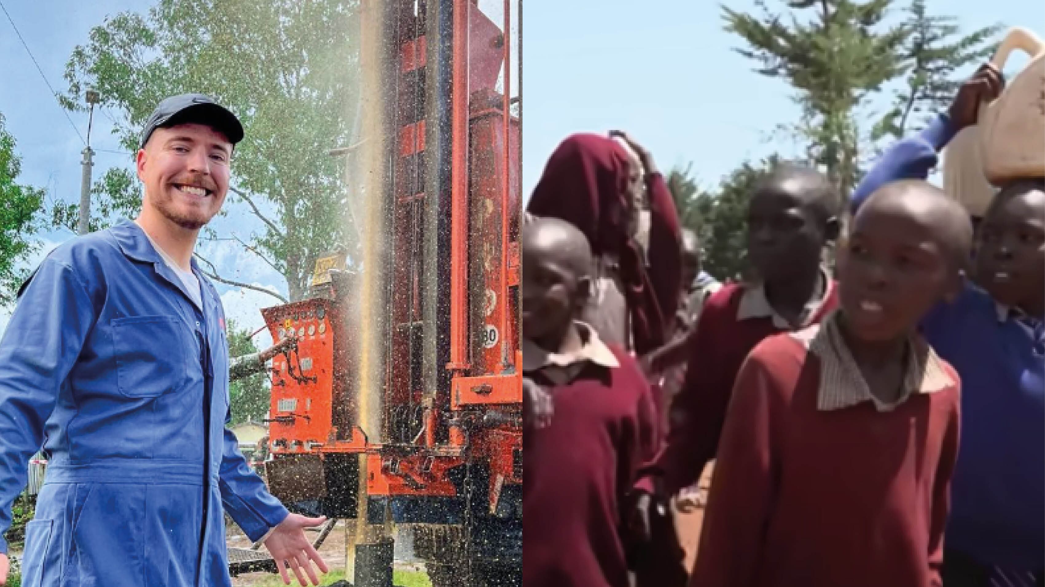 MrBeast construyó pozos de agua en África
