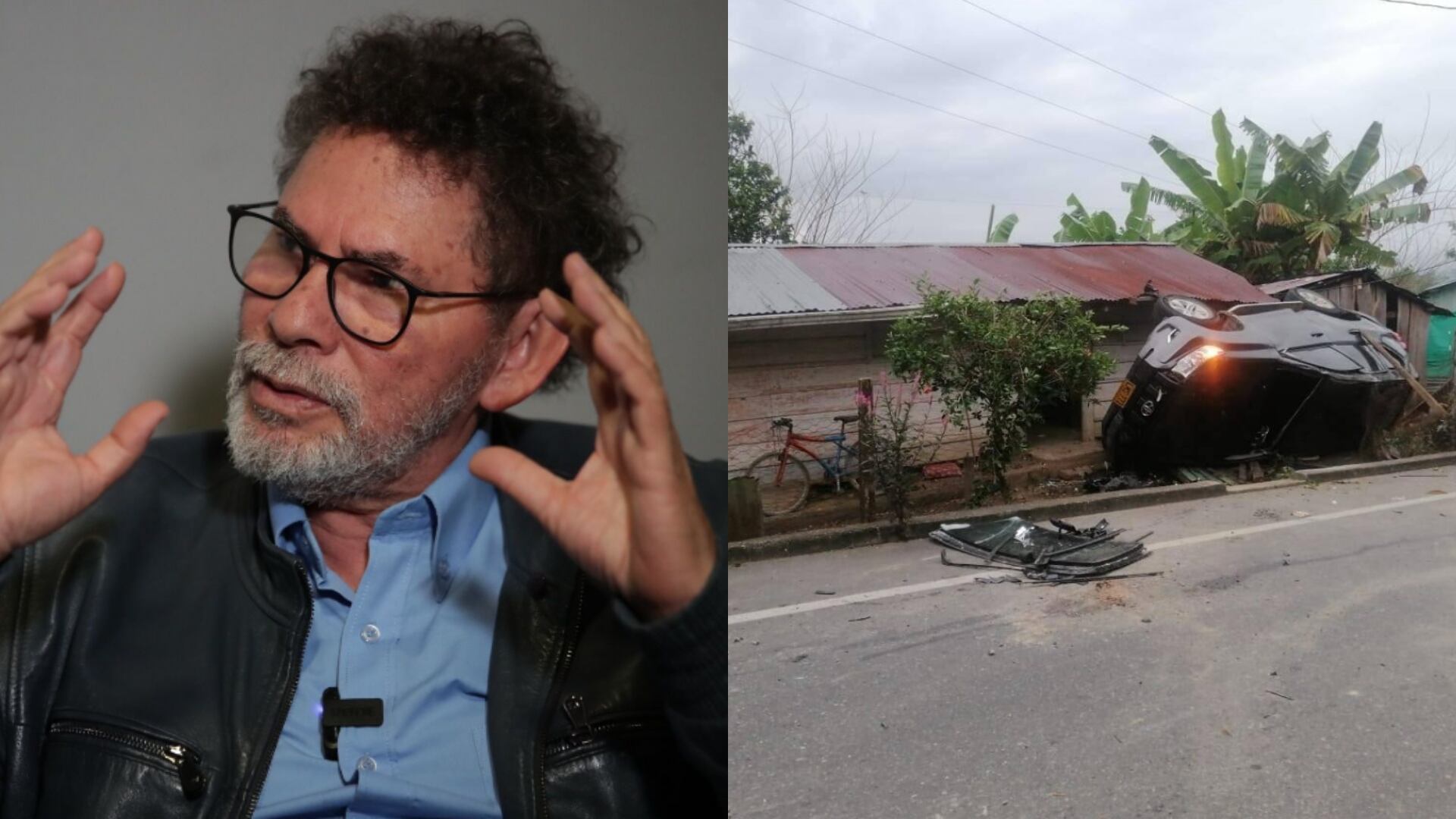 Pastor Alape sufrió grave accidente de tránsito.