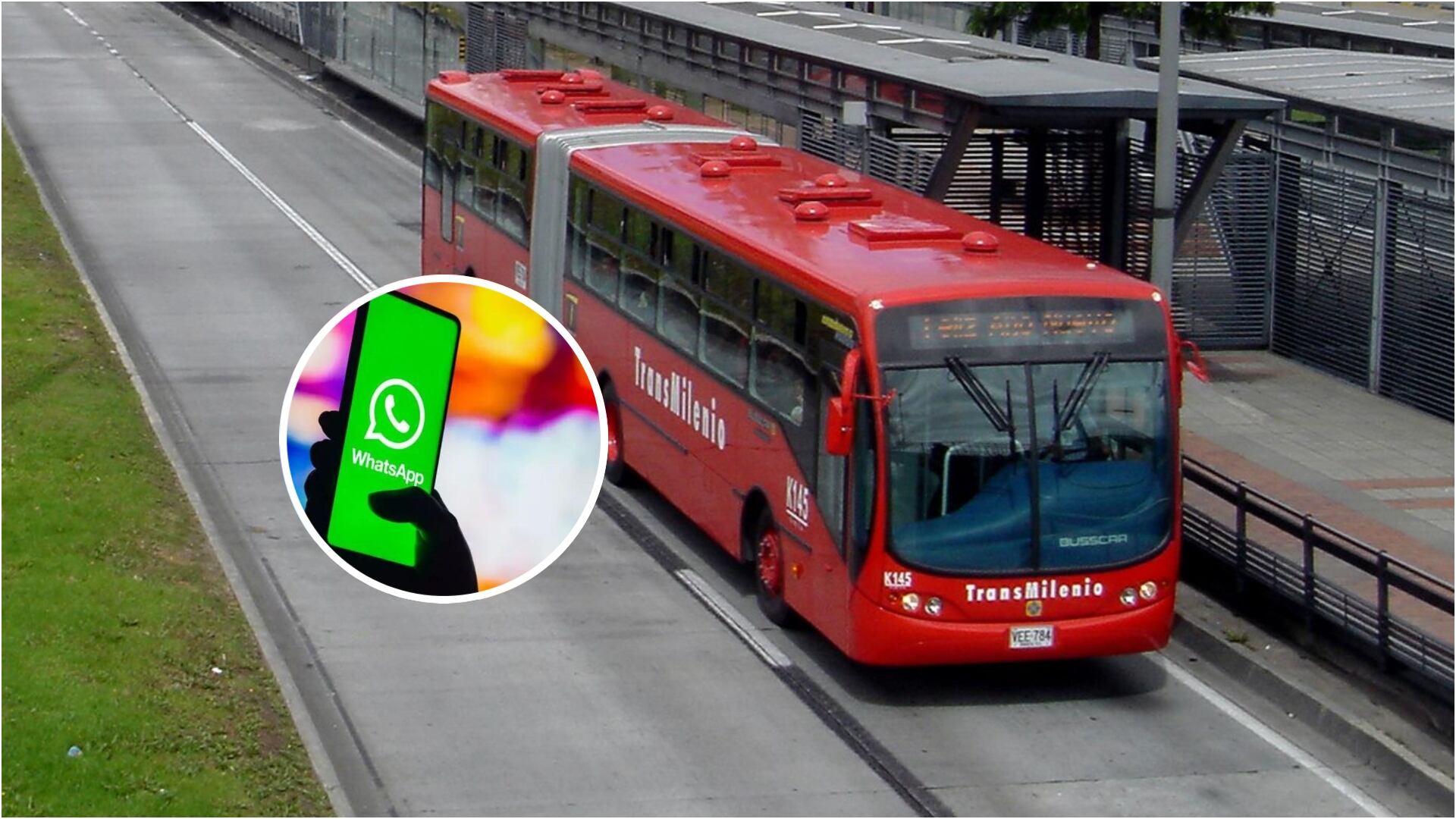 Usuarios de TransMilenio ahora pueden unirse al canal de WhatsApp del sistema de transporte, descubra cómo hacerlo (TransMilenio y logo de WhatsApp)