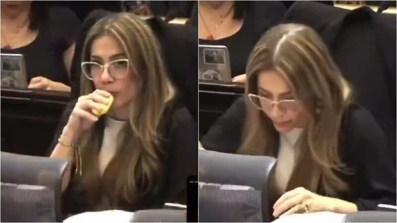 ¿La ley no es para todos? Cathy Juvinao quedó mal parada al vapear en plena sesión del Congreso