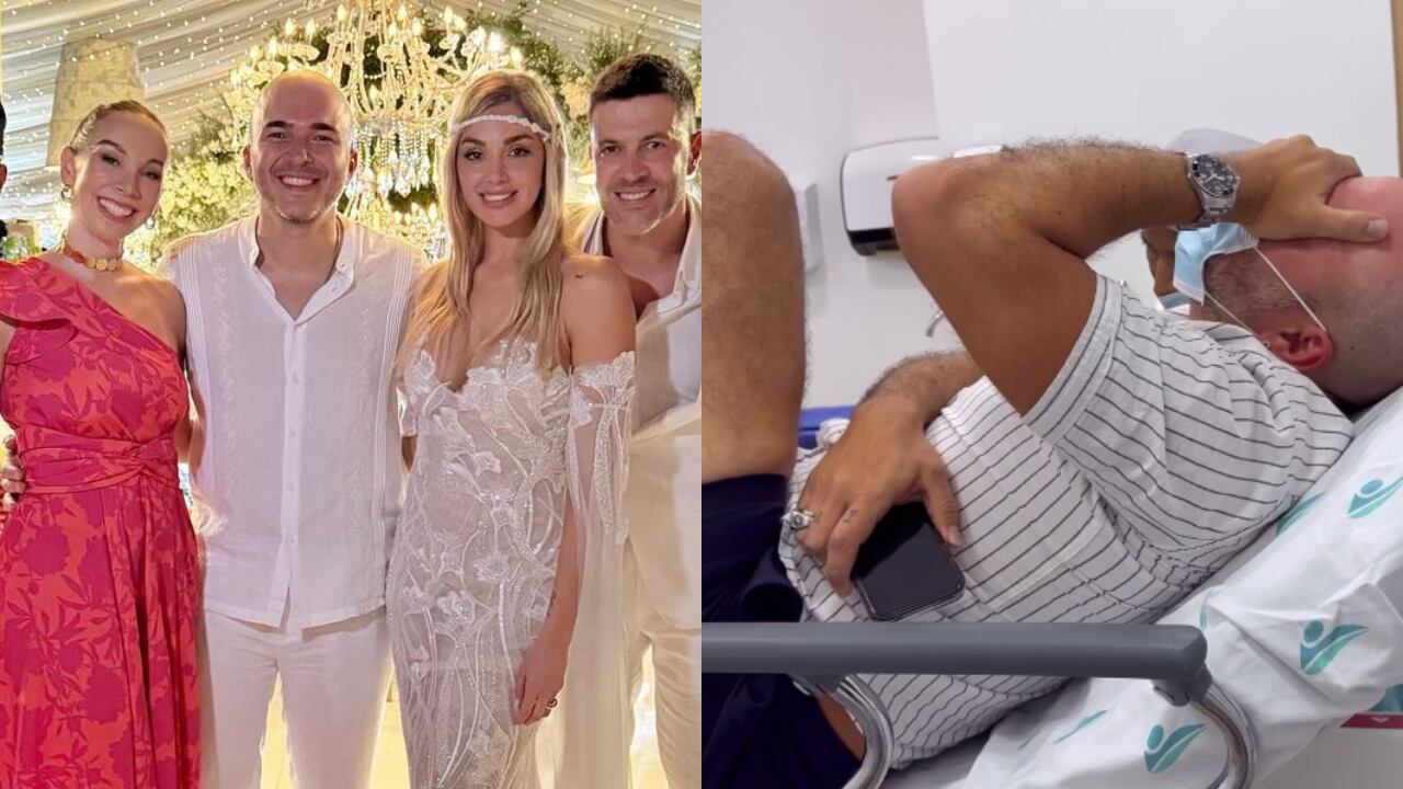 Integrante del Grupo SIAM terminó en urgencias tras la boda de Melina Ramírez