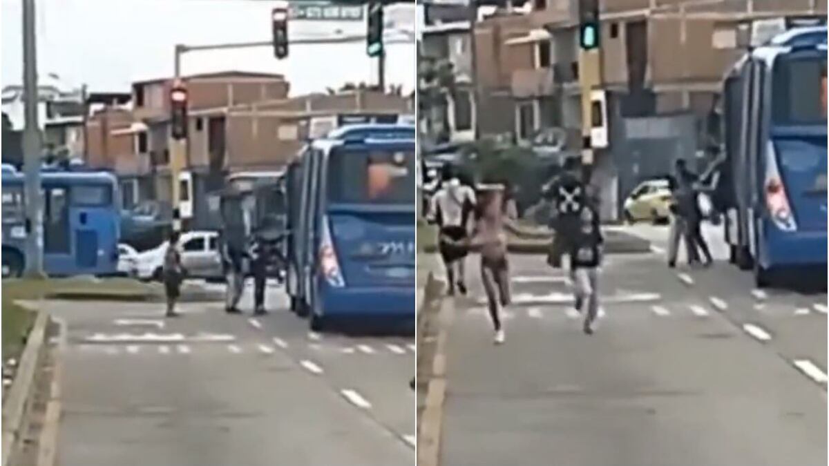 Pánico a bordo: pelea de pandillas dentro de un bus del MIO en Cali