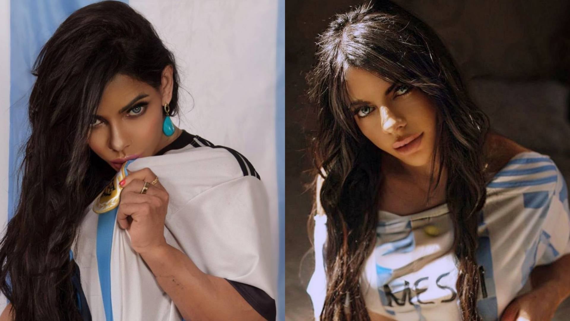 La modelo brasileña Suzy Cortez tiene tatuado a Lionel Messi