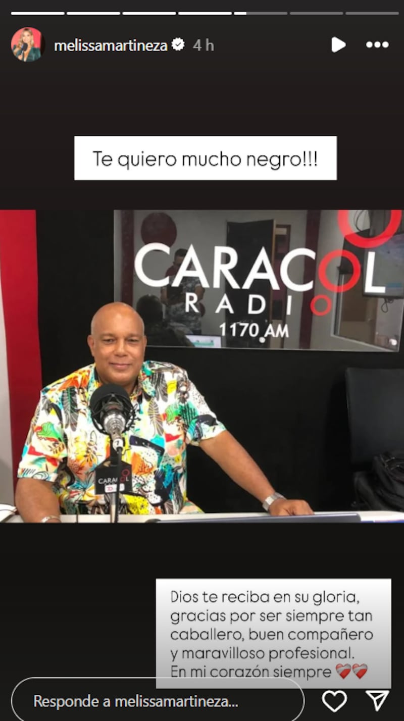 Melissa Martínez se despidió de uno de sus más grandes amigos en el periodismo deportivo