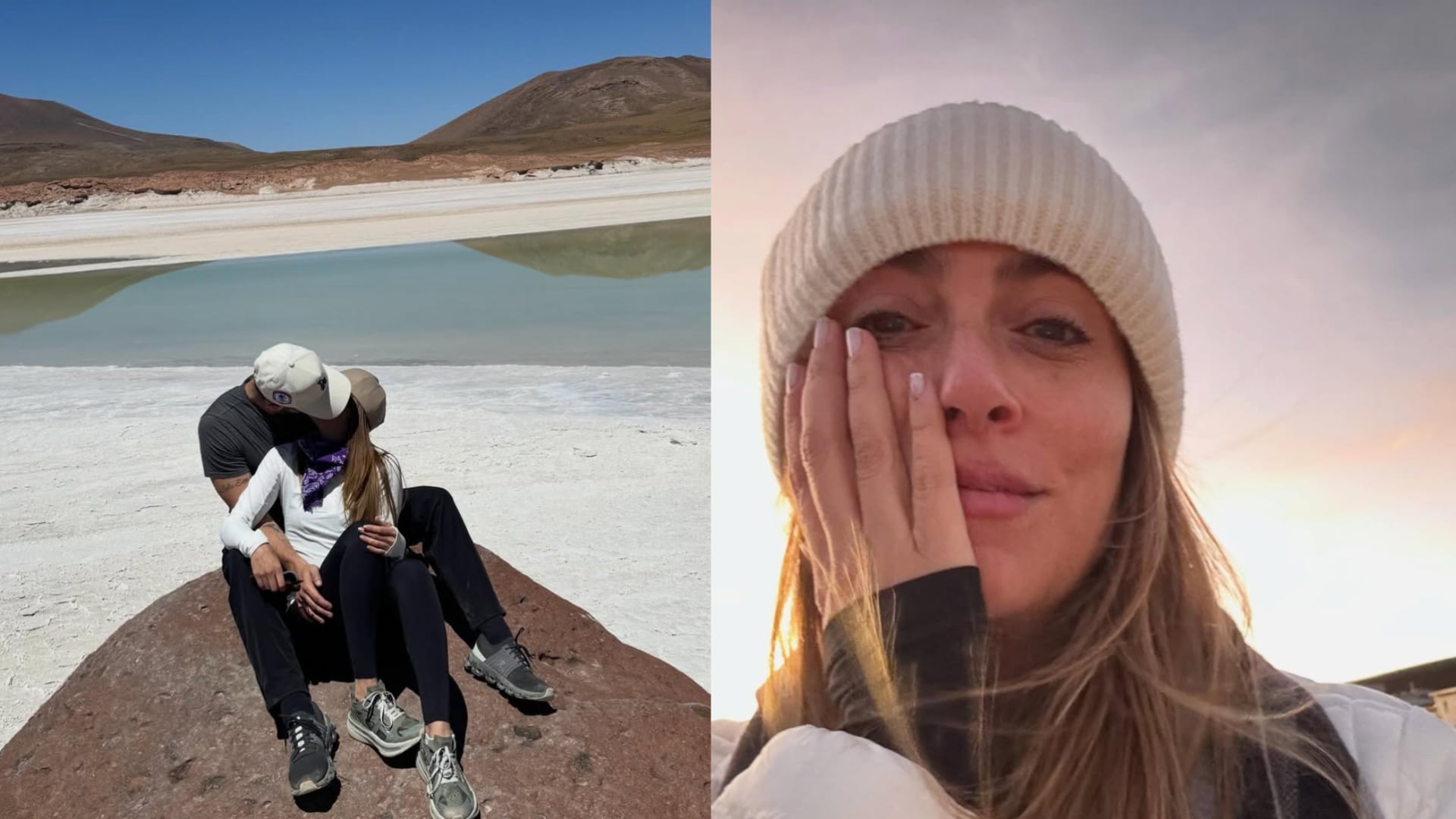 Verónica Orozco y su pareja, Tiago Freire