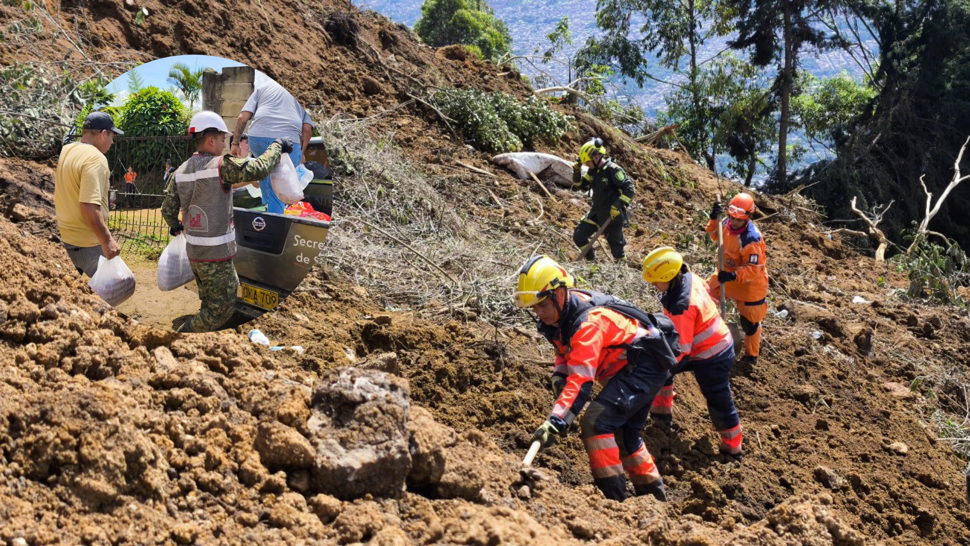 Muertos por deslizamiento en Bello y Medellín.