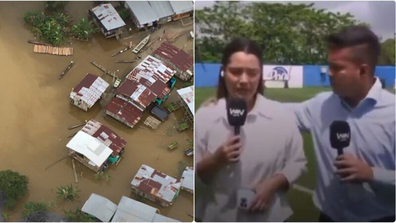 “Nos ha tocado”, periodista de Win Sports rompió en llanto en plena transmisión por las inundaciones en Córdoba
