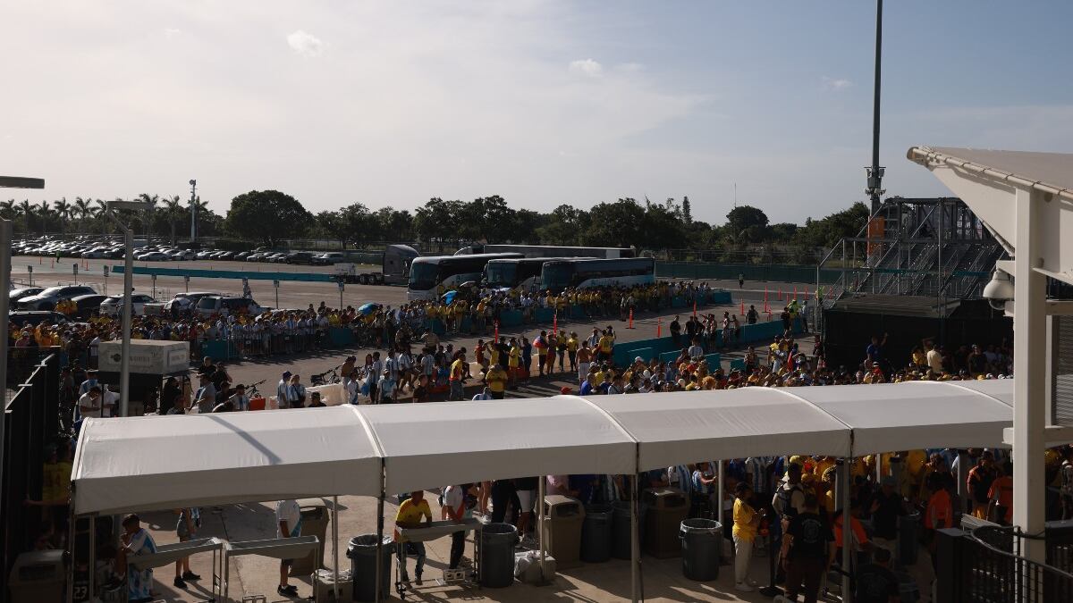 Hard Rock Stadium en la previa de la final de la Copa America entre Argentina y Colombia
