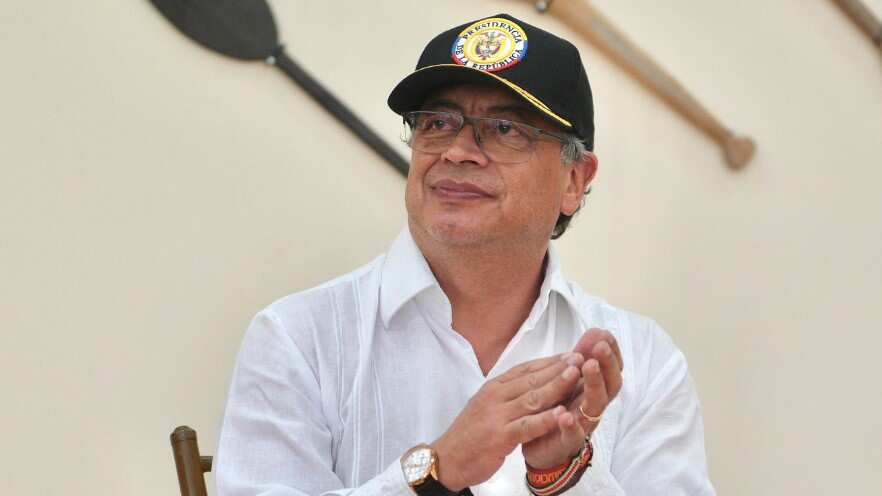 Gustavo Petro, presidente de Colombia, en la posesión de la nueva defensora del pueblo