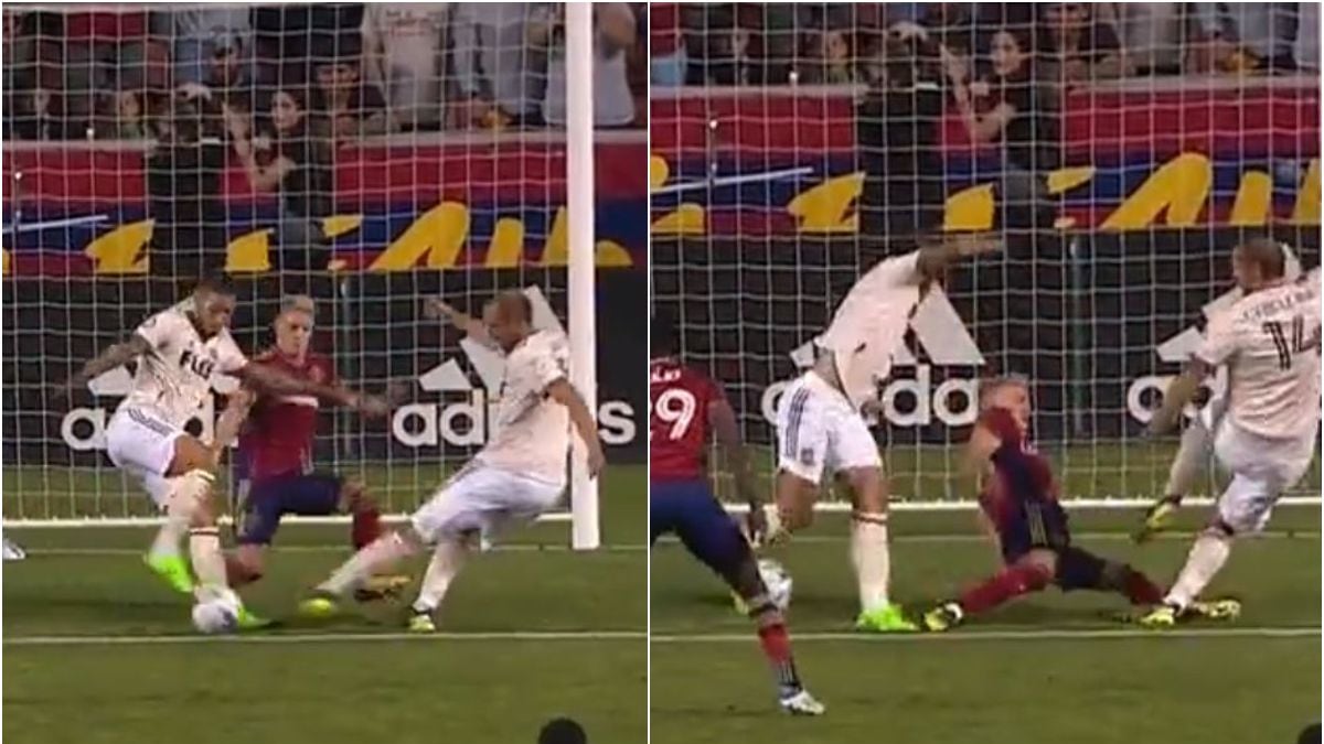 ‘Chicho’ Arango se fajó un auténtico golazo de taquito con pisada previa