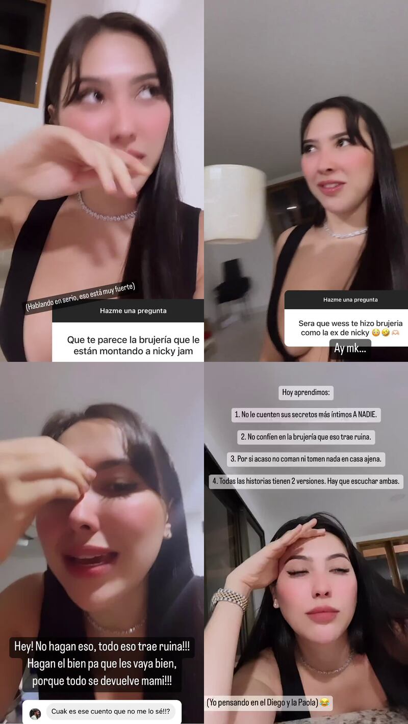 Aida Victoria Merlano tuvo un enfoque divertido de la situación, pero también mostro un lado serio