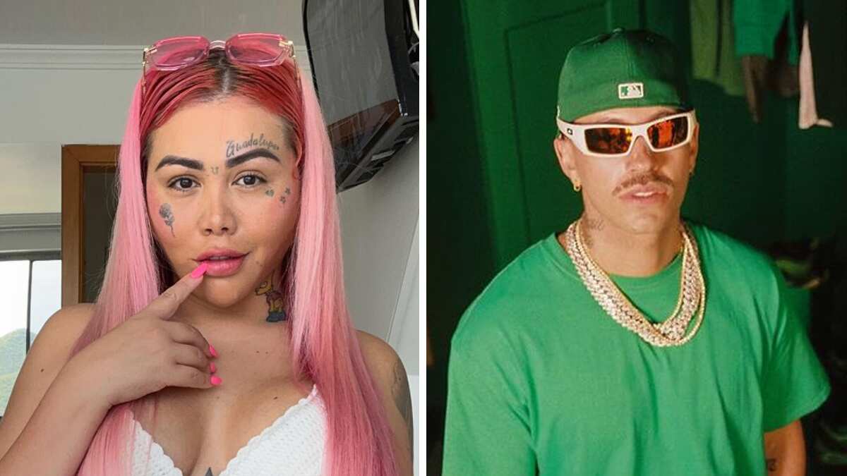 Yina Calderón y Feid desde sus redes sociales